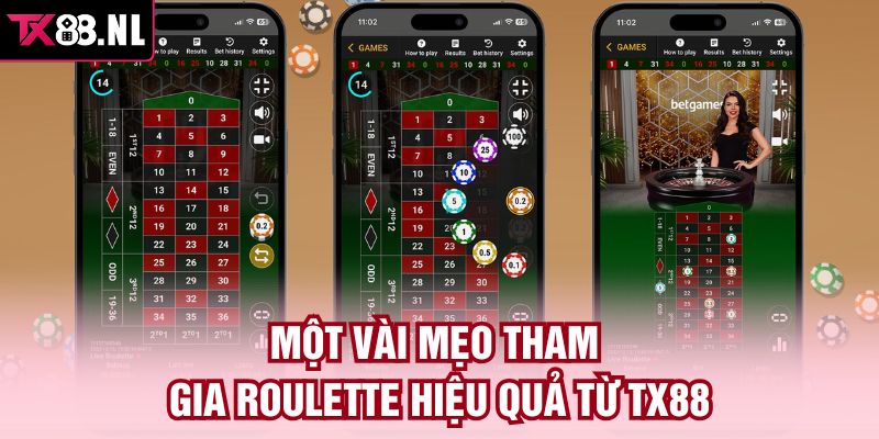 Một vài mẹo tham gia Roulette hiệu quả từ TX88 